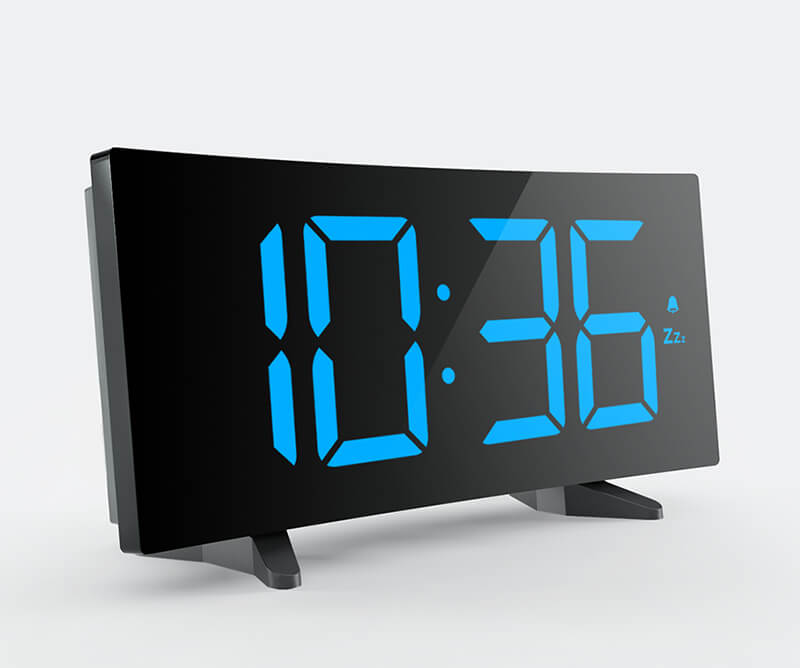 fm radio table clock