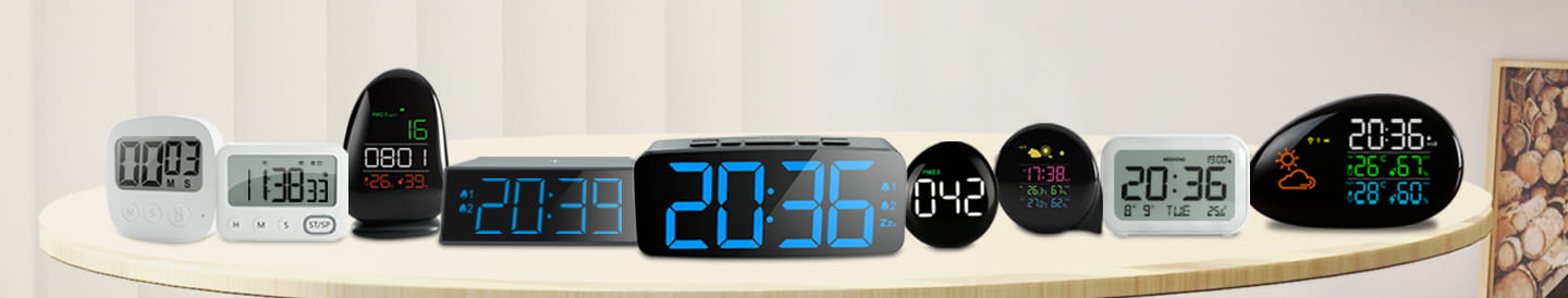 Wireless Weather Station,Digital Alarm Clock,Air Quality Monitor,Digital Kitchen Timer - Factory