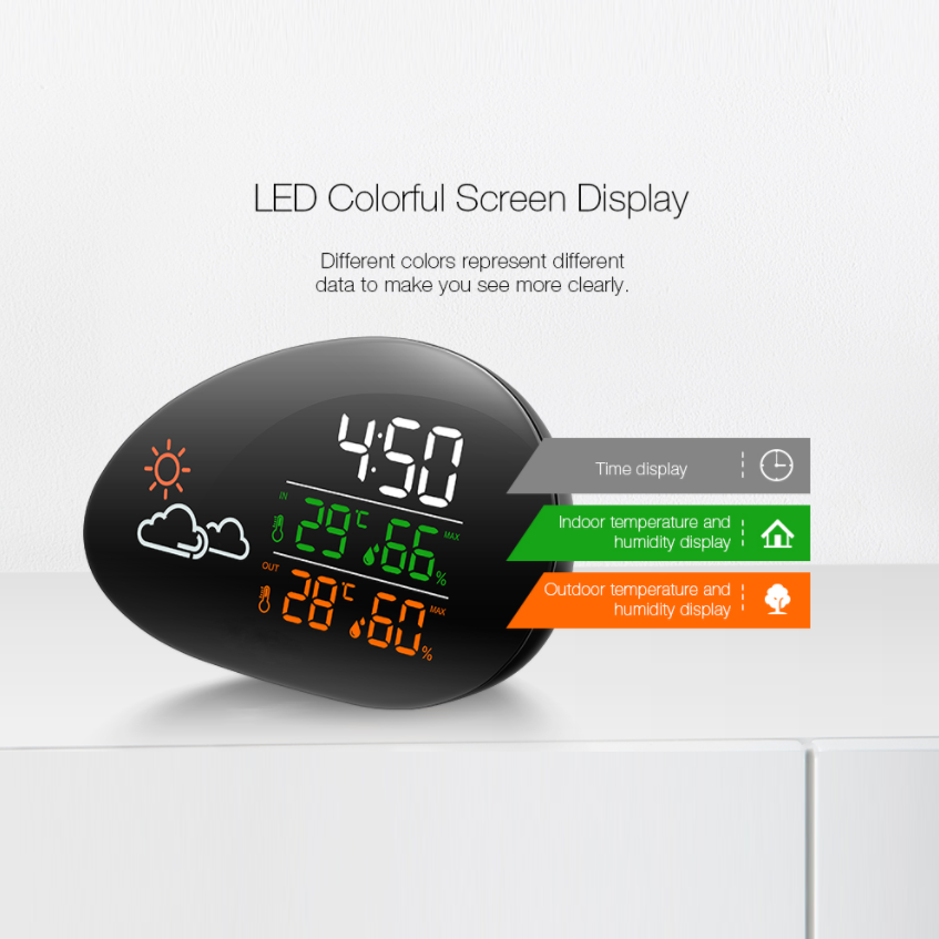 HAPTIME Hygrometer Digital Weather Thermometer Hygrometer Temperature and Humidity Sensor