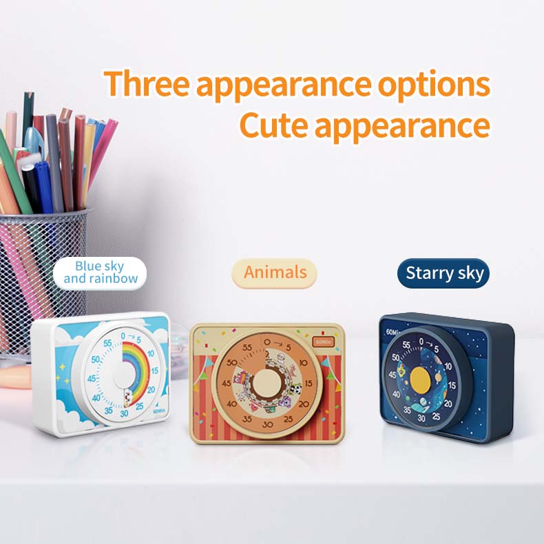 60 Minute Mechanical Camera Timer Retro Design Visual Countdown for Cooking Study Productivity