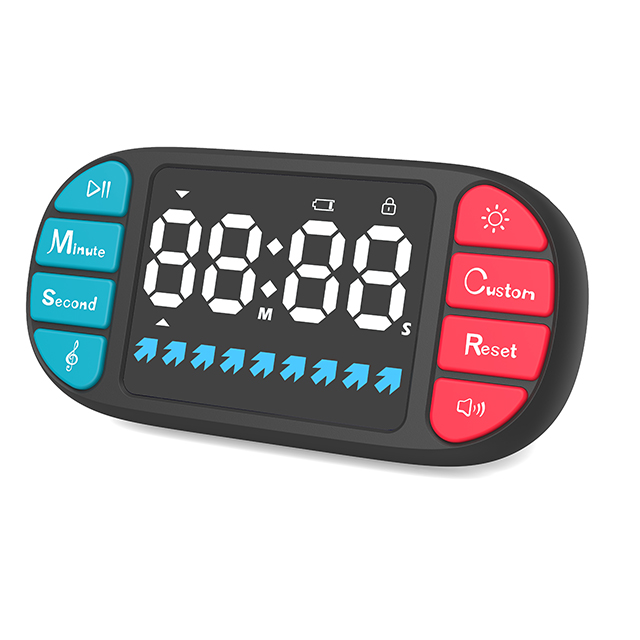 Kids Timer Shaped Like Gamepad Console Fun Educational Countdown Clock Adjustable Time LED Display for Study Play Child Lock