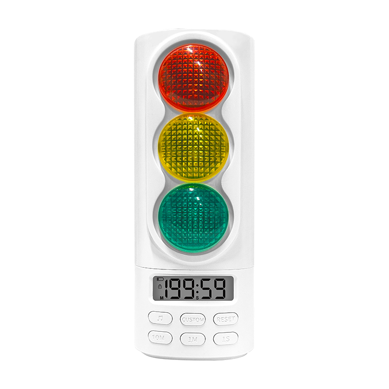 Led Traffic Light Countdown Timer Lightweight and Easy to Carry Visual Audio Timer for Kids Time Management