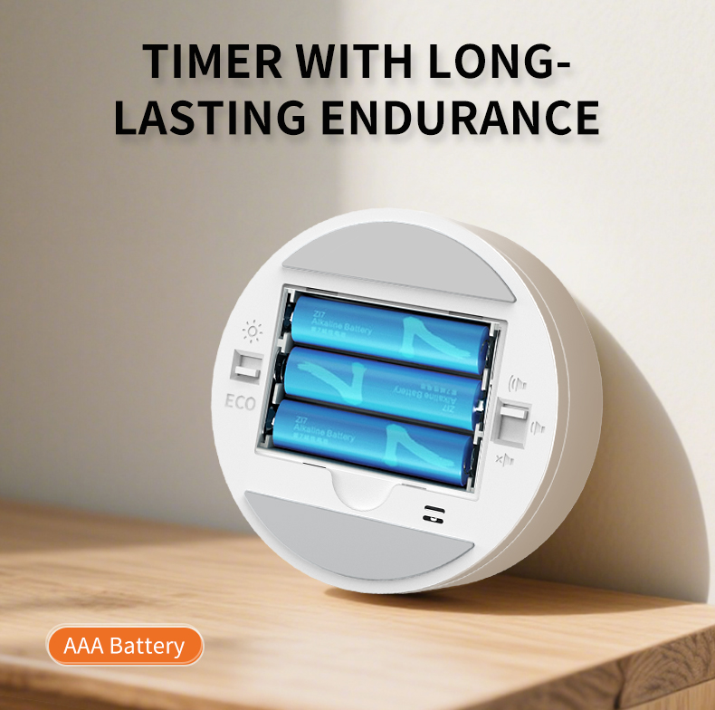 Dual-Screen Digital Timer Large Led Display Cooking Timer Loud Volume Alarm Magnetic Back Count Up/Down Memory Visual Timer